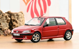NOREV184921 - Voiture de 1998 de couleur rouge lucifer - PEUGEOT 106 S16