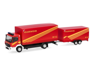 HER321266 - Véhicule de pompiers avec remorque 2 essieux GW Logistik - MERCEDES BENZ Atego 2013