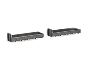 HER054539 - 2 containers de stockage plat gris