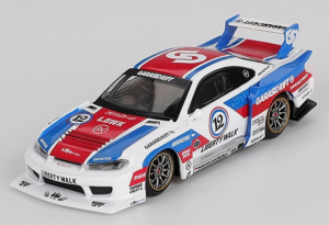 MGT01022-R - Voiture de 2025 de couleur blanc - NISSAN Silvia S15 LB-Super Silhouette Garasidrift X LBWK