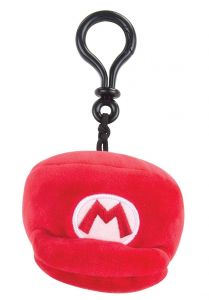 T12963 - Clip Peluche à accrocher partout - MARIOKART Casquette de MARIO