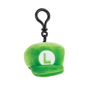 T12964 - Clip Peluche à accrocher partout - MARIOKART Casquette de LUIGI