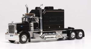 IXO64TR016B - Camion solo de 2002 couleur noir - PETERBILT 379 6x4