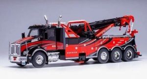 IXOTTR032.22 - Camion dépanneuse de 2018 couleur noir et rouge - KENWORTH T880