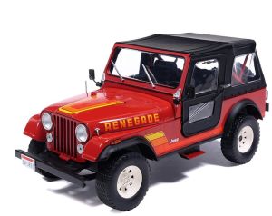 IXO-U24RDC003 - Voiture de 1983 couleur rouge - SEBRING RED - JEEP Renegade
