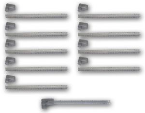 Lot de 10 tendeurs gris deluxe pour jumelage UM150-UM151