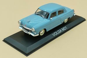 MAGLCVOLM21B - Voiture berline 4 portes soviétique VOLGA 21 de 195 de couleur bleue vendue en blister