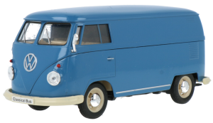 Mini bus VOLKSWAGEN T1 de 1963 de couleur bleu