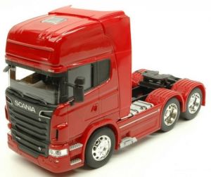 WEL32670L-WB - Camion 6x4 solo SCANIA R730 V8 de couleur rouge