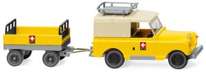 Véhicule de la PTT - LAND ROVER avec remorque