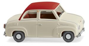 Voiture de couleur blanche et rouge - Glas Goggomobil