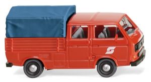 Voiture D'équipe Volkswagen T3 ÖBB de couleur rouge