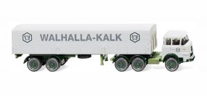 Camion 6x4 KRUPP 806 6x4 avec semi Walhalla Kalk 2 essieux bachée