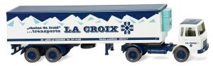 Camion avec semi frigorifique - SAVIEM aux couleur LA CROIX