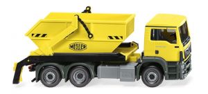 WIK067906 - Camion avec remorque déposable Man TGS Euro 6 de couleur Jaune