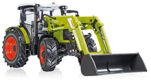 WIK77829 - Tracteur Arion 430 CLAAS équipé d'un chargeur démontable avec godet FL120