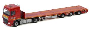 Camion  DAF XFavec plateau extensible Transport CAPELLE