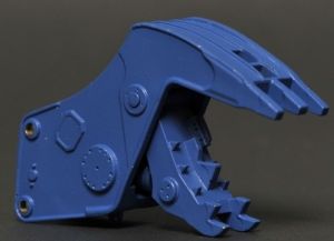 Accessoire de type pince de démolition couleur bleu pour excavatrice 30-45 tonnes