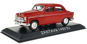 MAGLCZAS1400 - Voiture berline 4 portes soviétique ZASTAVA 1400 BJ de 1950 de couleur rouge vendue en blister