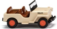 WIK001001 - Voiture de couleur beige - JEEP Willys CJ-3A