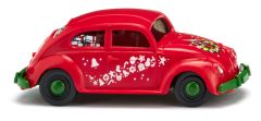 WIK003003 - Voiture de Noël couleur rouge - VW Beetle 1200