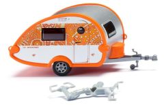 Caravane de couleur grise et orange – Mexican sunset