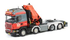 WSI01-1294 - Camion avec grue de déchargement PALFINGER aux couleurs LOUIS HUYS VENLO - SCANIA R Highline 8x4