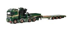 WSI01-2651 - Camion avec remorque surbaissé 3 essieux et fassi 1300 SCT TRANSPORT – VOLVO FH4 GLOBETROTTER 8x4