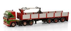 WSI01-3518 - Camion avec remorque et grue de déchargement aux couleurs FONTEIJN WEERT - DAF 3300 SC 6x2