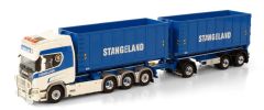WSI01-3644 - Camion porteur avec benne déposable aux couleurs STANGELAND - SCANIA R Highline 8x4