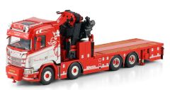 WSI01-4444 - Camion porteur avec grue FASSI 1100 du transporteur Thomas BERG - SCANIA R Normal CR20N 8x4