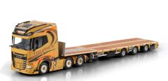 WSI01-5091 - Camion avec plateau du transporteur THURIES - DAF XG+ 6x2