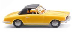 WIK018748 - Voiture cabriolet de couleur jaune - BMW 1600 GT