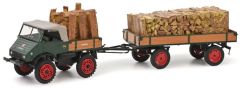 SCH3133 - Véhicule avec remorque et charge de bois – MERCEDES Unimog 401