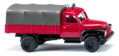WIK034505 - Camion porteur pompier de couleur rouge - HANOMAG L28