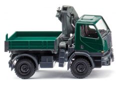 WIK036903 - Camion porteur avec grue de déchargement couelur vert - UNIMOG U20 4x2