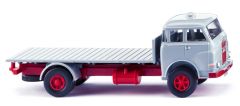 WIK041605 - Camion porteur plateau couleur gris - MAN Pausbacke 4x2