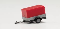 HER051576-004 - Remorque avec bâche rouge pour voiture