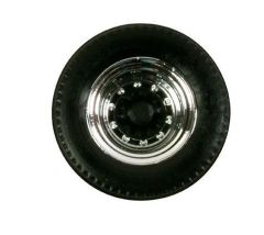 HER052597 - Accessoire pour remorque de couleur noir et chrome - pneus et jantes - 12 jeux