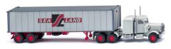 WIK052707 - Camion avec porte container et container - SEALAND - PETERBILT 6x4