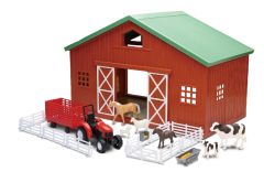 NEW05645 - Grange avec tracteur remorque et animaux