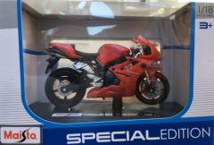 MST06186RO - Moto de couleur rouge et noire - TRIUMPH Daytona 675