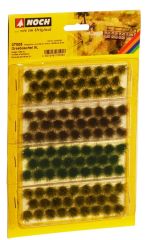 Touffes d'herbes XL 9mm de couleurs vert marron et beige – 104 pièces