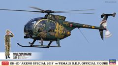 HAW07488 - Maquette à assembler et à peindre - OH-6D - Akeno Special 2019 avec figurine féminine