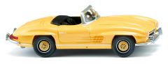 WIK083409 - Voiture cabriolet de couleur jaune - MERCEDES 300 SL