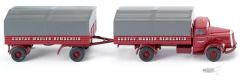 WIK085905 - Camion plateau et remorque Sped G Mauler – MERCEDES L 6600