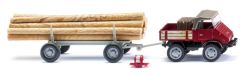 WIK087006 - Camion avec remorque pour bois – UNIMOG U 411