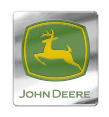 MCWCF0890321 - Objet publicitiare JOHN DEERE - Embléme auto gris logo vert