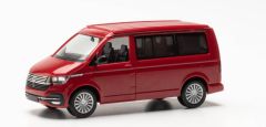 HER096805 - Voiture couleur rouge cerise – VOLKSWAGEN T 6.1