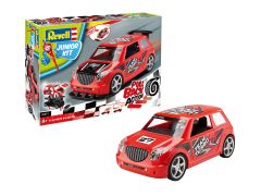 REV00831 - Maquette à assembler et à friction – Voiture de rallye de couleur rouge